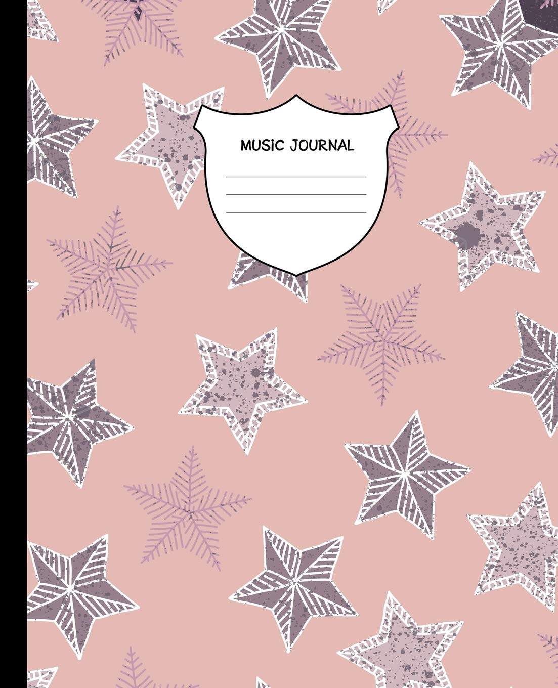 Music Journal: Music Manuscript Paper, Staff Paper, Musicians Notebook (Music Composition Books) 7.5 x 9.25 inches, 100 pages Star soft cover