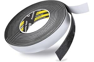 COUMENO EVA Single-Sided Adhesive Foam Tape, Single-Sided Sealing Strip Foam Pad Sponge Tape Window Weatherproof, Self-Adhesi