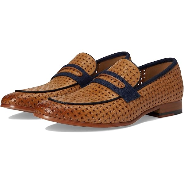 Amazon.com | Stacy Adams Men's Brinkley Moc Toe Slip On,Beige,7M