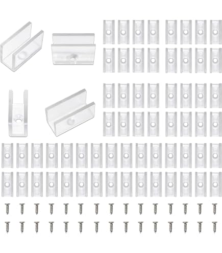 BokWin 100 Stück LED-Licht-Clips In Weiß Inkl. 200 Schrauben – Perfekt Zum Befestigen Von Lichterketten