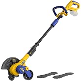 DDKUN Cordless Lawn Edger Compatible with Dewalt 20V Battery (NOT Included), Lightweight Grass Edger with 3 Depth Settings, 20V Electric Edger with Brushless Motor, Lawn Tool for Landscaping