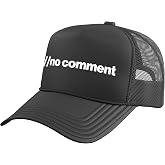 Programmer No Comment IT Coding Programming Coder Men Women Trucker Hat with Adjustable Mesh Back