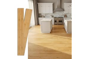 Jeedeson Solid Bamboo Hardwood Flooring,Wooden Floor for Office, Living Room, Bedroom (Light Honey 5.11 in. W x 40.15 in. L x