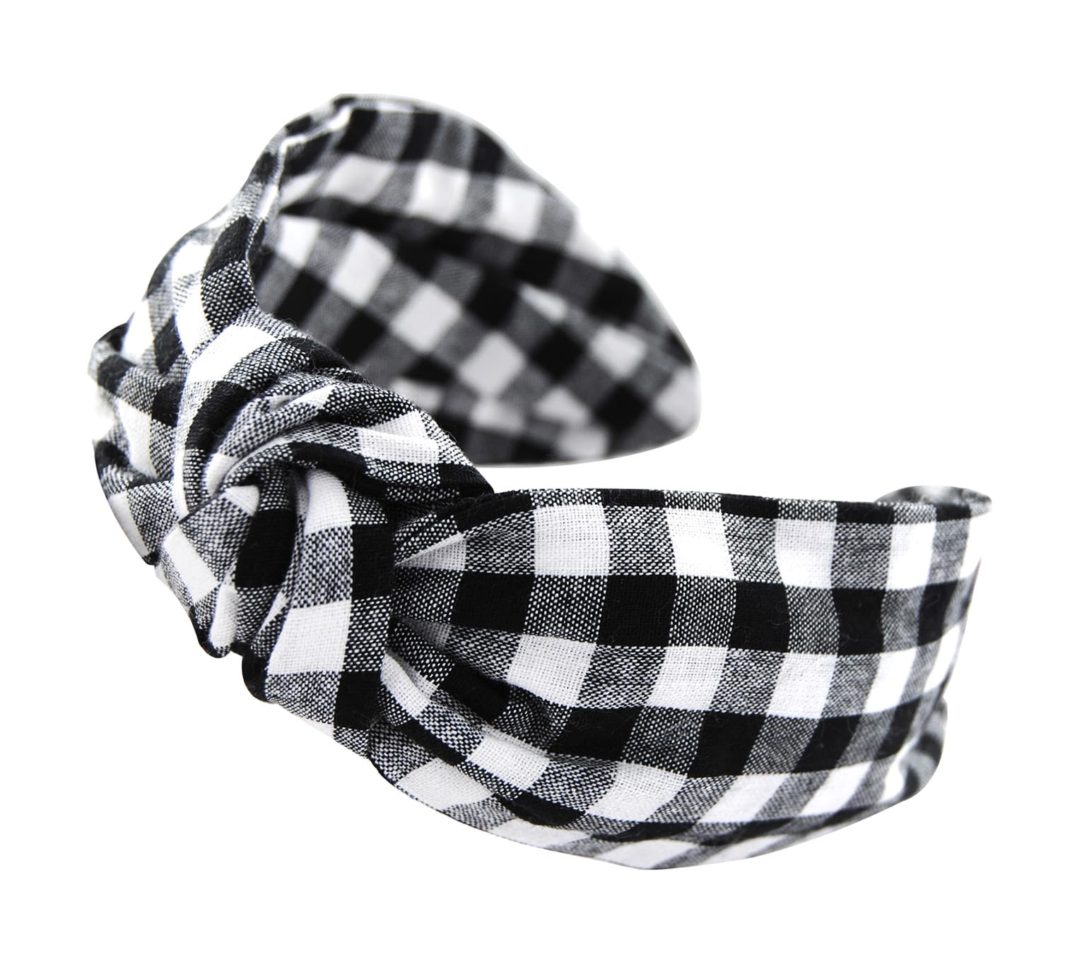 axy Vintage Look Checked Headband – Beautiful Women's Headband Hair Accessories HR34K (Black)