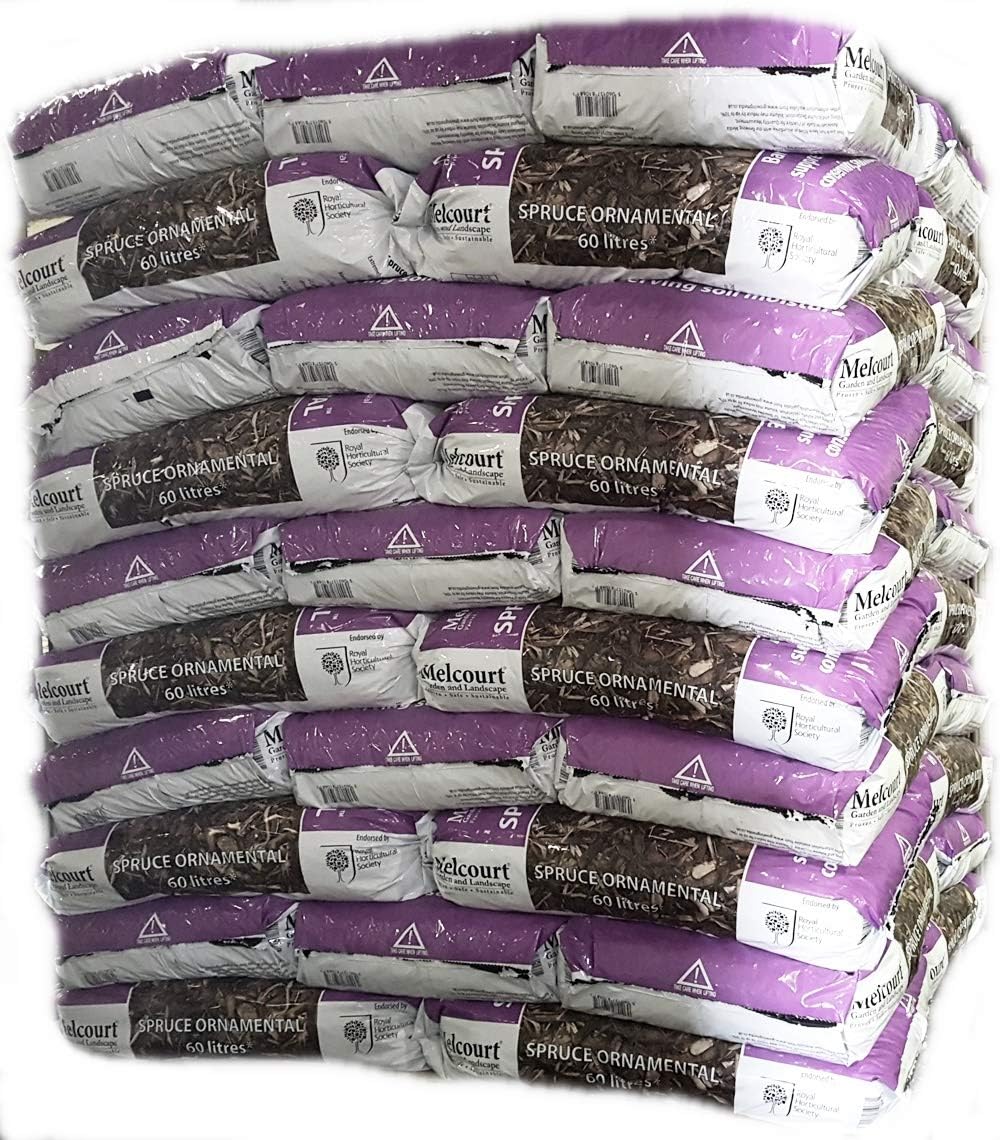 Melcourt Spruce Ornamental Bark Mulch 60L Pack 20kg 5-35mm