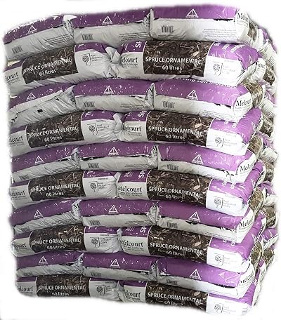 Melcourt Spruce Ornamental Bark Mulch 60L Pack 20kg 5-35mm