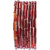 Natural Red Agate Cylinder Tube Beads 4x13mm 38cm/str Loose Semi Gemstone Stone Beads for Making Bracelets Necklace Earrings