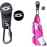 Scale Wear Design CaddyMag Magnetic Towel Clip with Carabiner & Ball Marker – Secure Attachment for Golf Towels, Easy Use on Carts, Clubs, and Bags