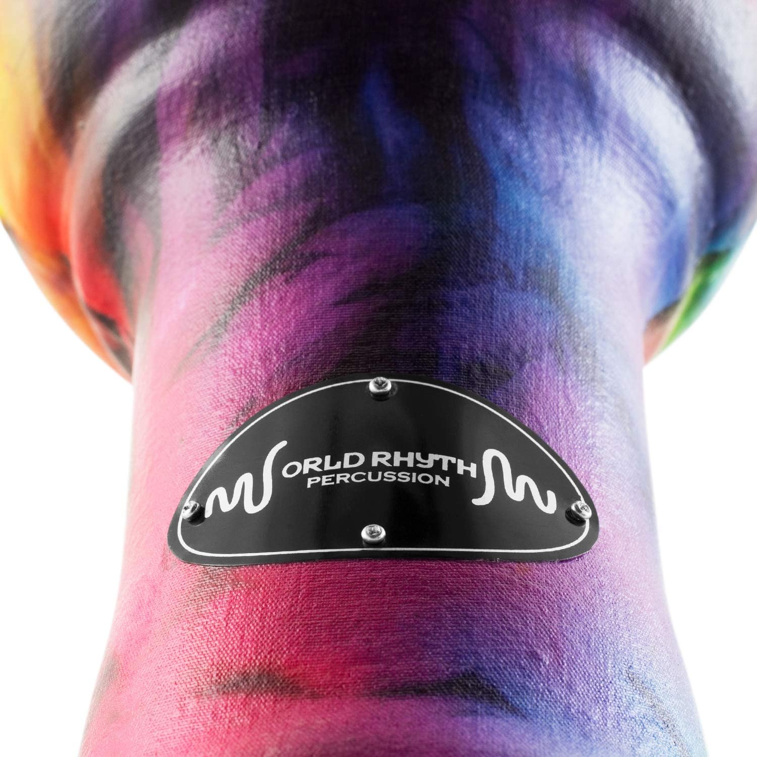 World Rhythm MDJ008-RD 7" Pre-Tuned Synthetic Djembe - Lightweight & Durable Hand Drum for Schools & Festivals - Rainbow - Image 5