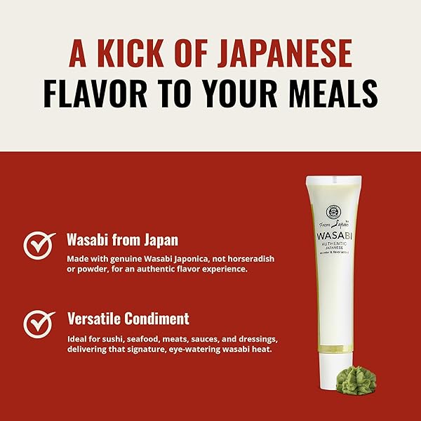 MUSO FROM JAPAN – REAL WASABI – AUTHENTIC FLAVOR, VEGAN AND GLUTEN-FREE – 1.52 OUNCE