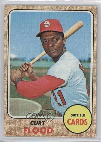 Amazon Curt Flood Baseball Card 1968 Topps Base 180 