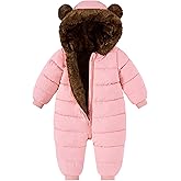 BFUSTYLE Baby Boy Snowsuit Long Sleeve Infant Coat 0-24 Months Winter Suit Newborn Puffer Jacket With Hooded
