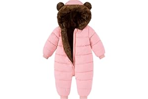 BFUSTYLE Baby Boy Snowsuit Long Sleeve Infant Coat 0-24 Months Winter Suit Newborn Puffer Jacket With Hooded