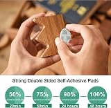 IRYNA Double Sided Round Sticky Pads 2 x 25mm Pack of 20 Heavy Duty Adhesive view 3