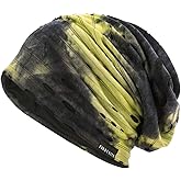 JESSE · RENA Men's Chic Striped Thin Baggy Slouch Summer Beanie Skull Cap Hat