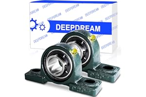 2Pcs UCP207-22 Pillow Block Bearing 1-3/8" inch Shaft Cast Iron p207 Bearings with 1-3/8" Bore Mounted Bearing Block Self Ali