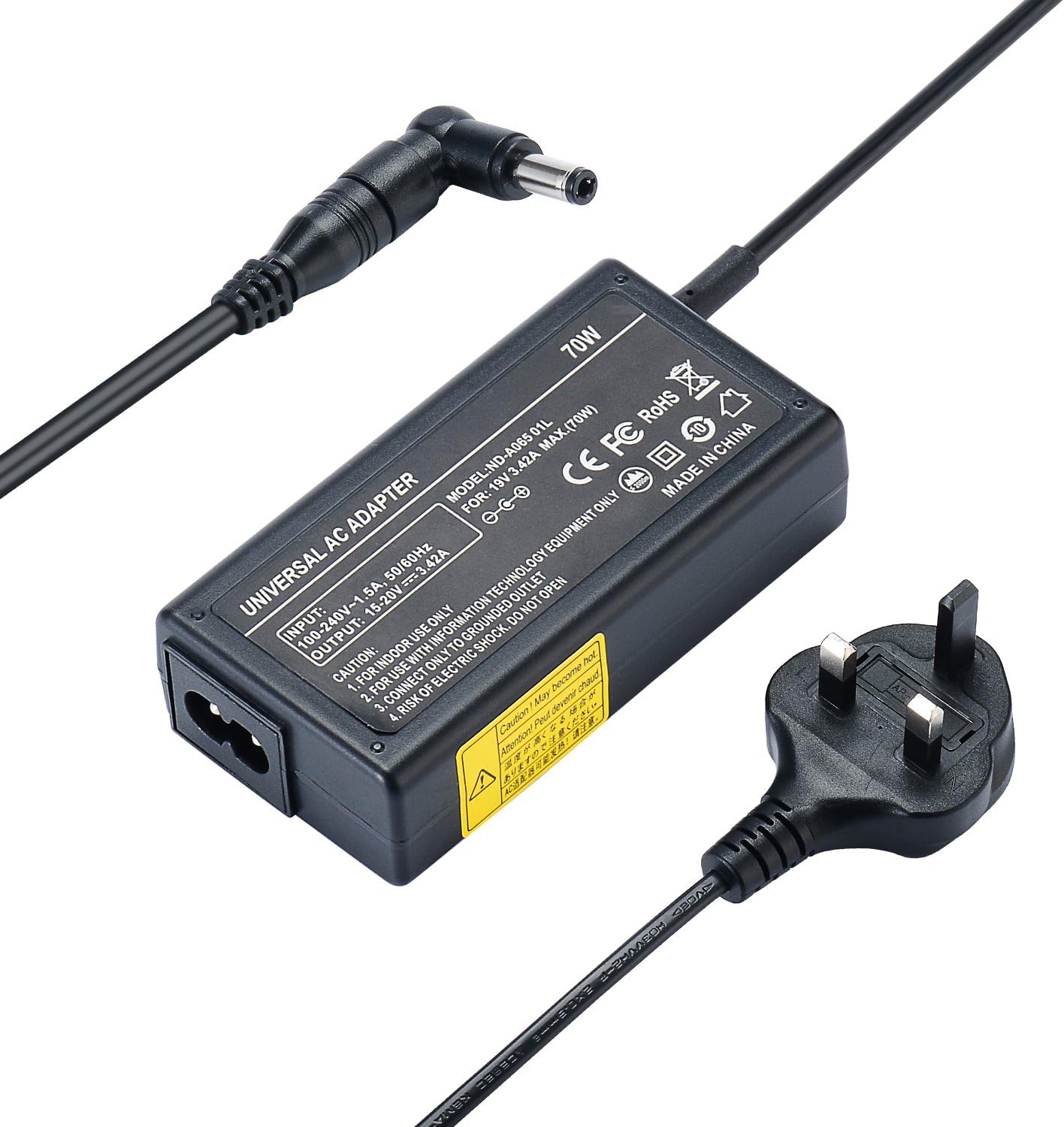 70W AC Adapter Portable Laptop Charger for Asus F555 F555L F555LA F555U F555UA X555 X 555L X555LA R510 R510C R510CA R510L R510LA F551M F502CA F502C F502 X 550 X550C X550CA X550LA ASUS Power Supply