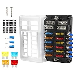 12 Way Fuse Block Waterproof Marine Fuse Holders