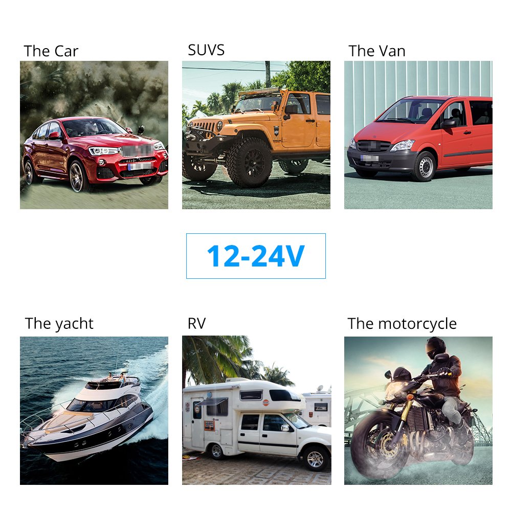 WATERWICH 2 3 4 Hole Marine Illuminated Toggle Rocker Switch Panel Waterproof Ignition Rocker Switch 12V-24V Volt Meter for RV Car Boat Trailer Vehicles Truck Yacht SUV (Two Hole Green)