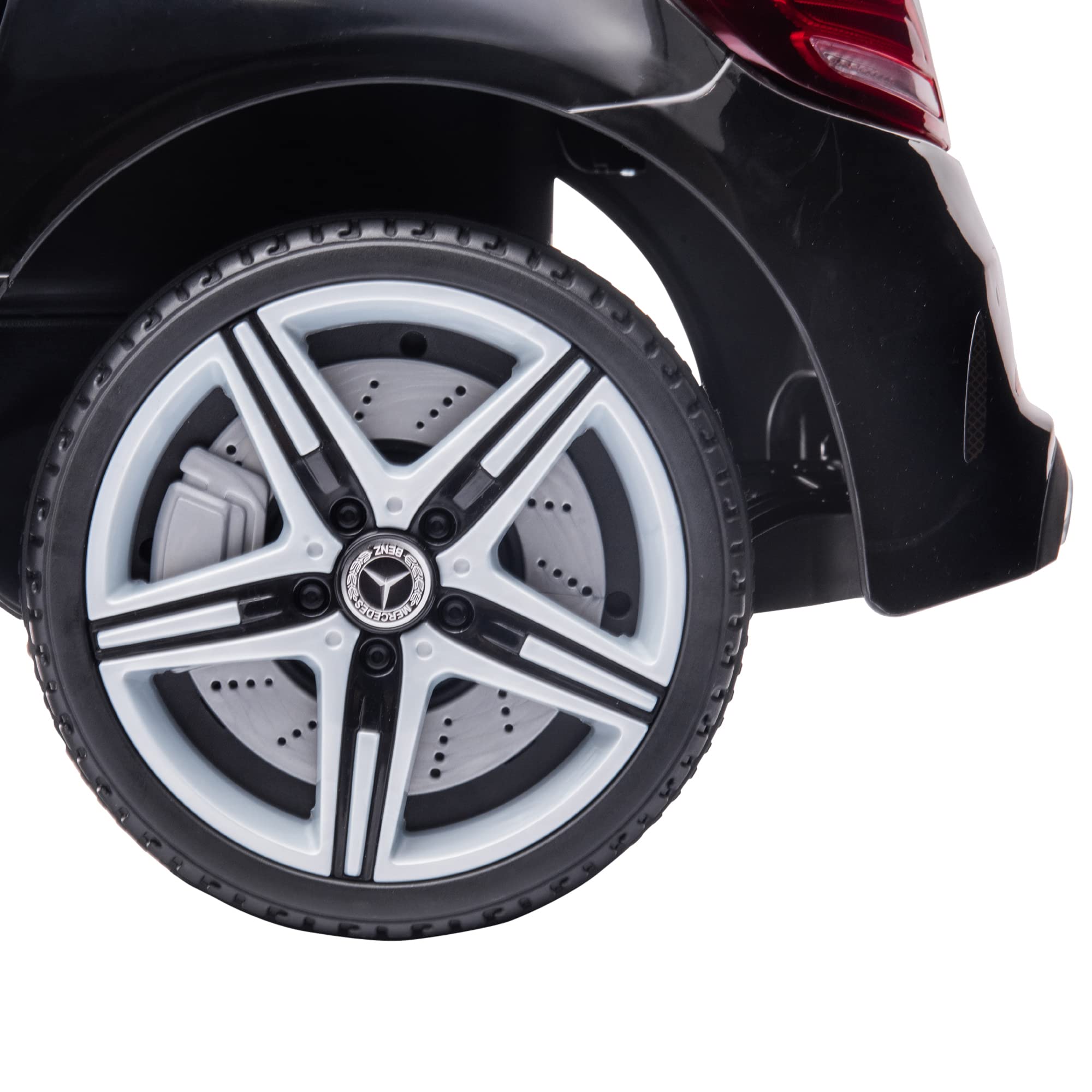 Aosom Mercedes SLC 300 Licensed Kids Electric Car with Remote Control, 12V Battery Powered Kids Ride on Car with Music, Lights, Suspension for 3-6 Years Old, Black