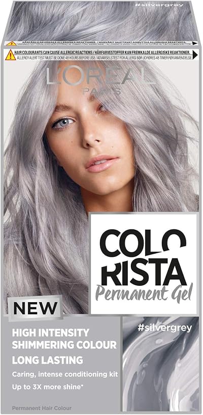 L'Oréal Colorista Permanent Gel Hair Dye Silver Grey Long-Lasting Shine