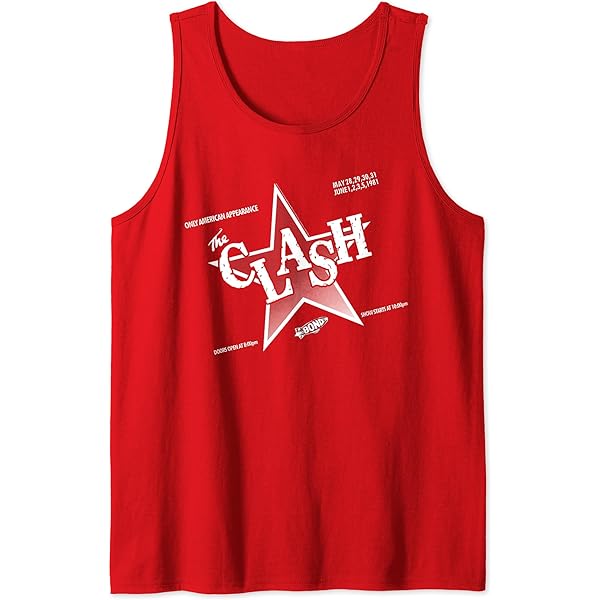 Amazon.com: The Clash - Circle Star Tank Top : Clothing
