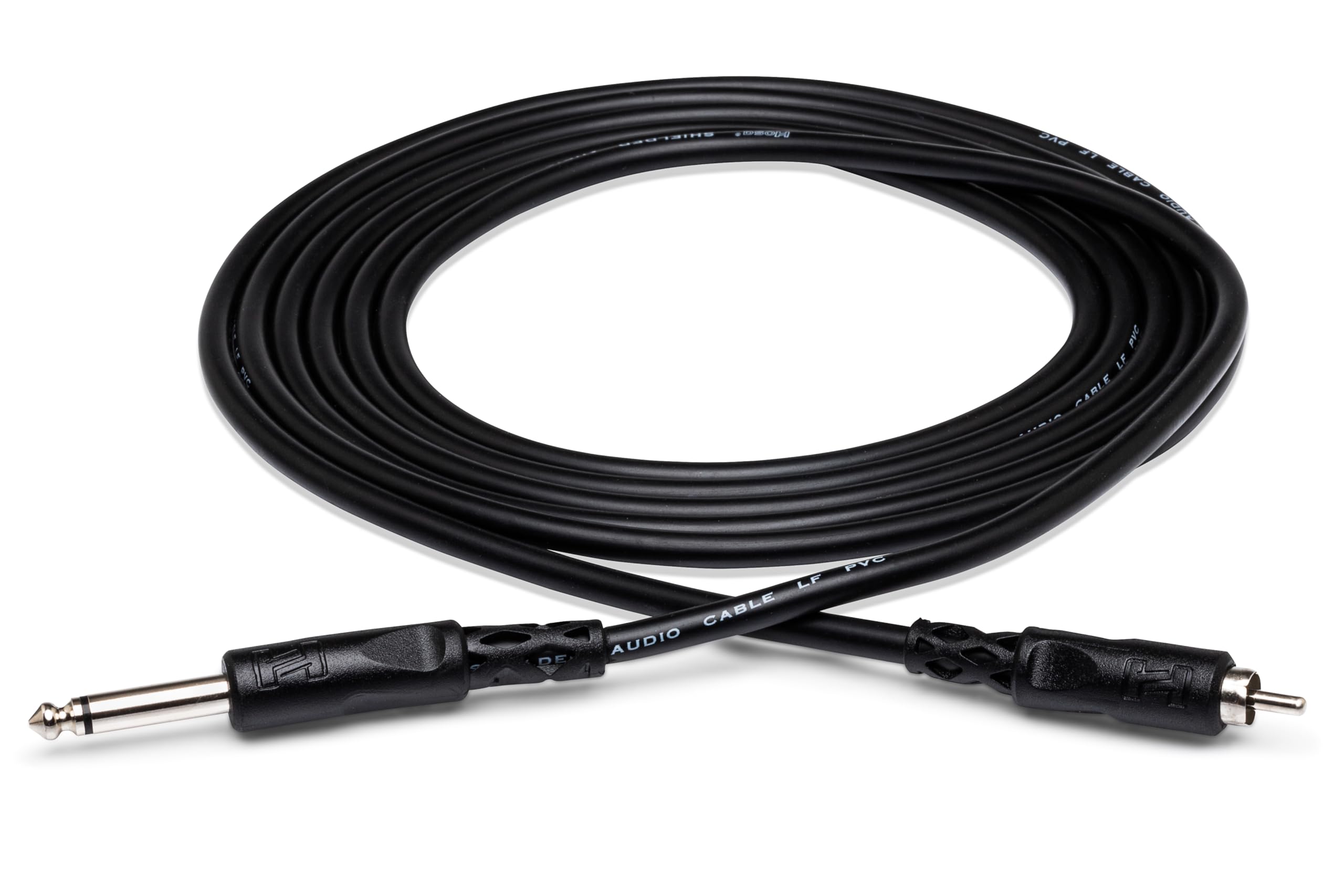 HosaTech CPR-110 10ft 1/4 inch TS to RCA Unbalanced Interconnect Cable