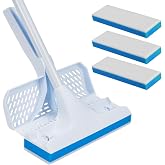 Mr. Clean Magic Eraser Squeeze Mop Bundle with 3 Extra Eraser Pads | Micro-scrubbing mop removes scuffs, dirt and tough messes with an easy-squeeze wringer for multi-surface floors.