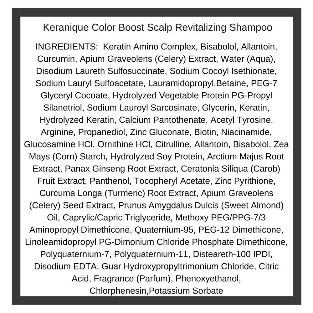 Keranique Color Boost Scalp Revitalizing Keratin Shampoo for Color Treated Hair | Keratin Hair Treatment | Keratin Amino Complex, Free of Sulfates, Dyes and Parabens: Beauty