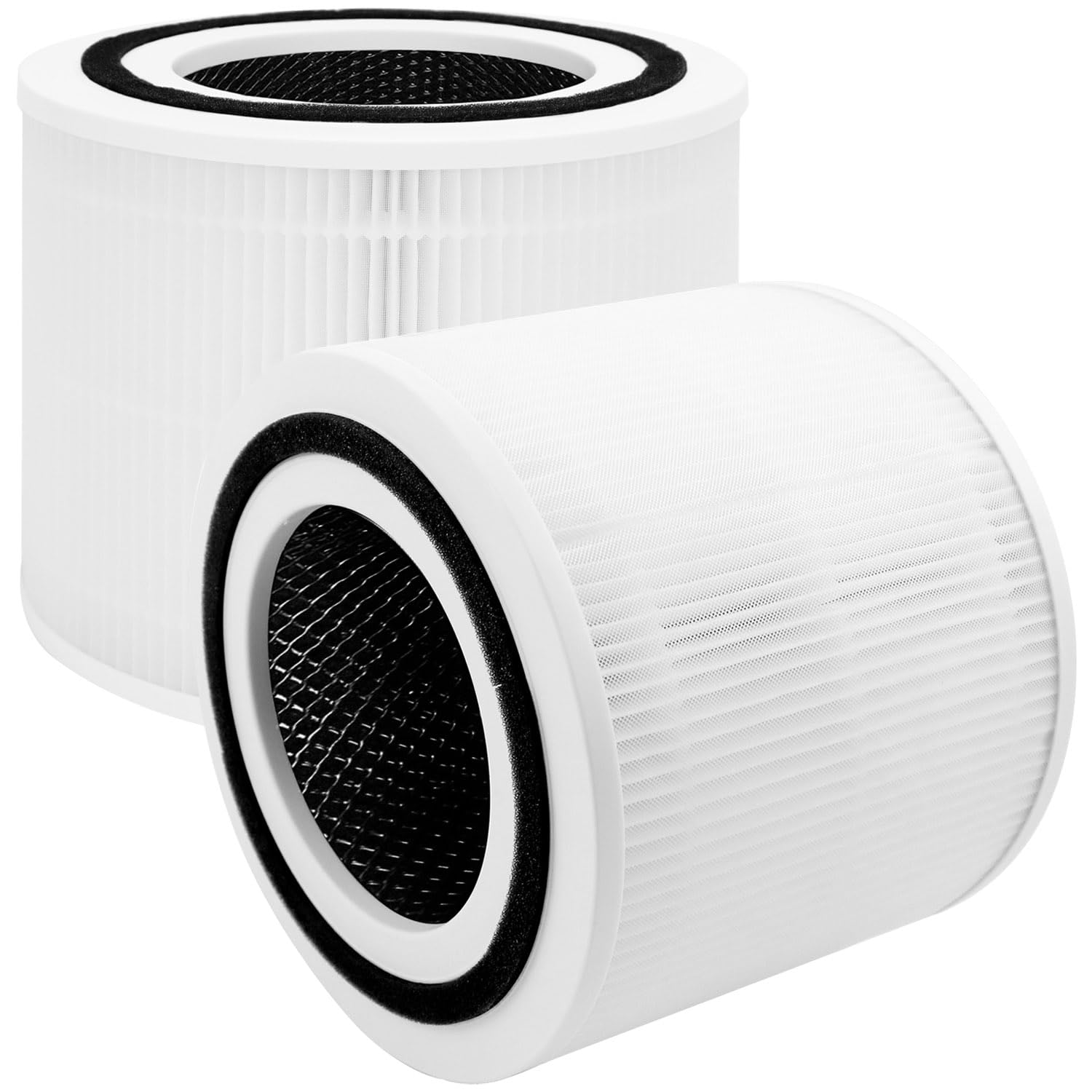 2 Pack Air Purifier Replacement Filter for LEVOIT Core 200S-RF, True HEPA 3-in-1, High-Efficiency Activated Carbon