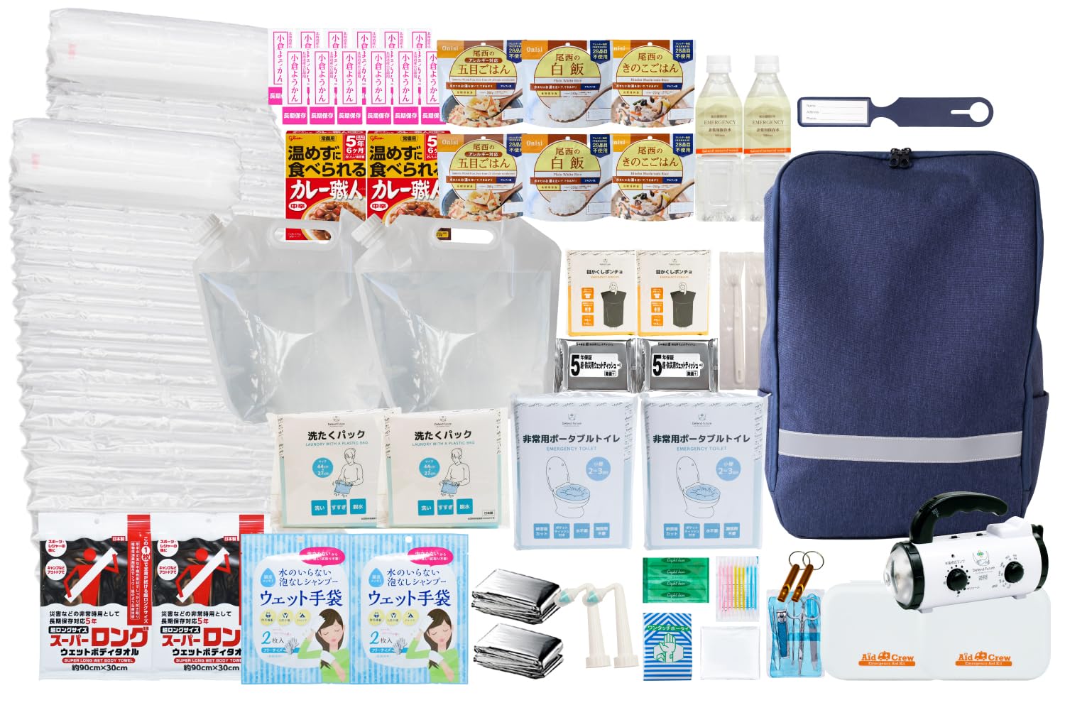 Defend Future 防災セット 防災士監修 非常用持ち出し 防災リュック (２人用Relief)商品画像