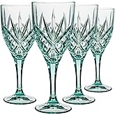 Godinger Wine Glasses, Stemmed Wine Glasses, Red Wine Glasses, Shatterproof and Reusable, BPA Free Acrylic - Dublin Collection, Set of 4