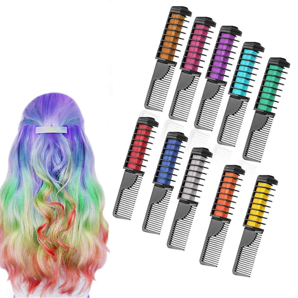 Temporary Hair Chalk Comb Washable Instant Unique Hair Colours NonToxic for