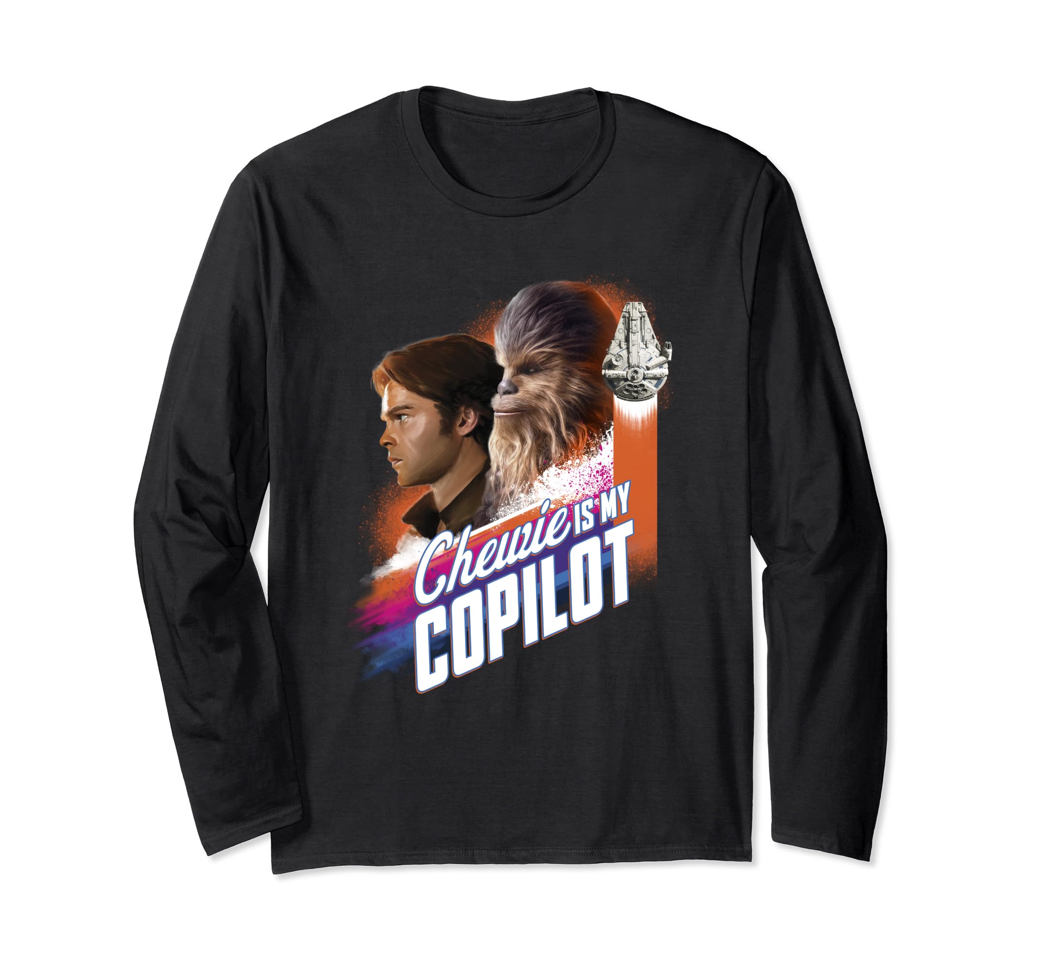 Star Wars Han Solo Movie Copilot Color Pop Long Sleeve T-Shirt