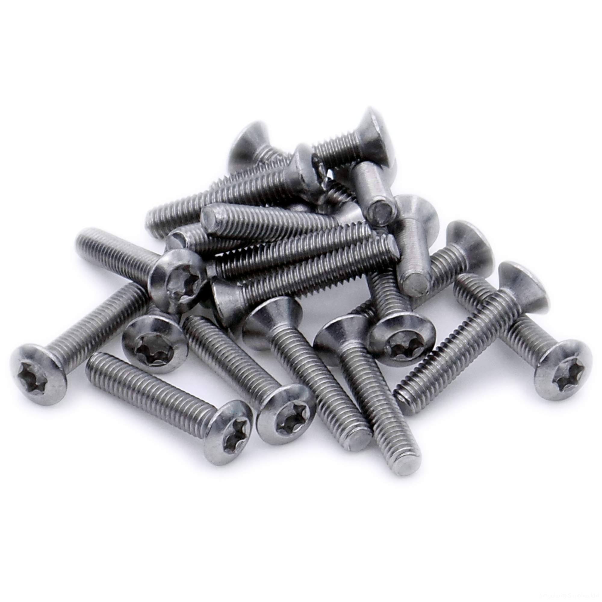 M2 (2mm x 14mm) TX Socket Raised Countersunk Machine Screw (Bolt) - Stainless Steel (A2) (Pack of 20)