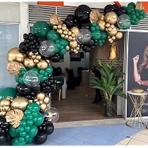 Amazon.com: Enanal 147pcs Green Gold Graduation Balloon Garland ...