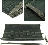 Yosoo Green Canvas Tool Roll Bag Organizer 60x42cm Portable Carrying Case for view 5