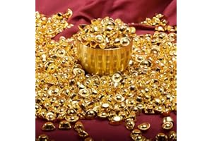 100PC Alloy Mini Gold Chinese Lunar New Year Money Charms, Home Decor Craft Supplies, Party Favors Ideal for Overseas Chinese
