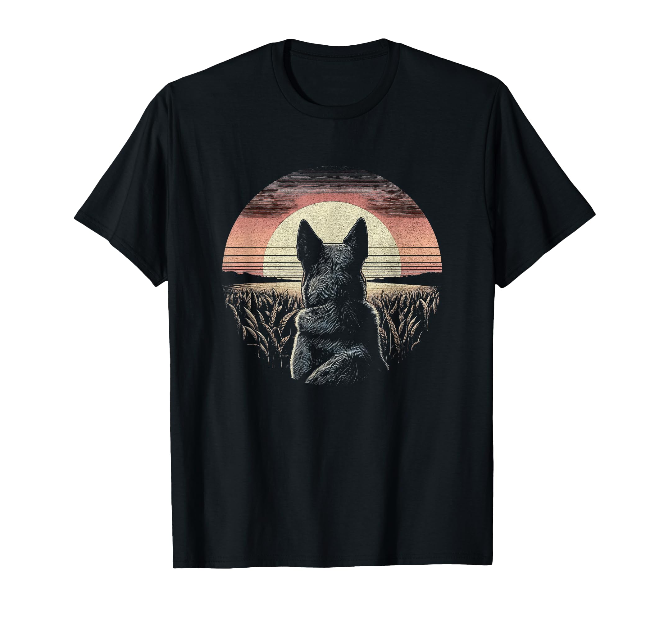 Photo 1 of (2XL) (BAGGED) Vintage Australian Cattle Dog Blue Heeler Graphic Art Design T-Shirt, 2XL