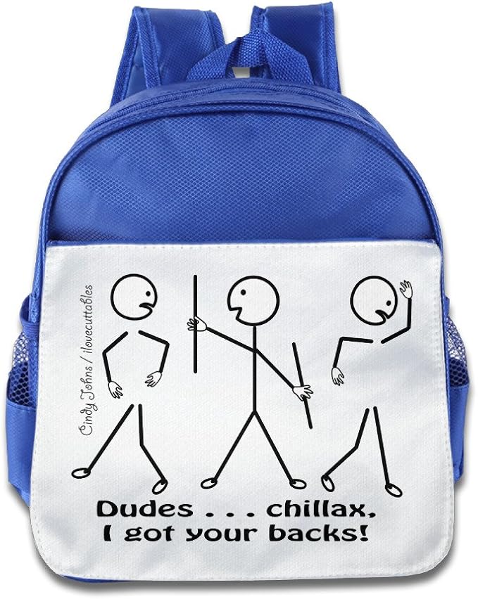 Funny New Cartoon Stick Figures Preschool Childrens Backpack Amazon