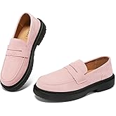 BEAUSEEN Women's Suede Penny Loafers Casual Lightweight Slip On - Comfortable Walking Shoes,Chic Flat for Work & Travel
