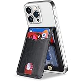 Cavor Compatible with Magsafe Wallet, Magnetic Wallet for iPhone 17/16 Pro Max/15 Pro/14 Plus/13/12 mini, Magnetic Card Holder with Adjustable Stand, Black