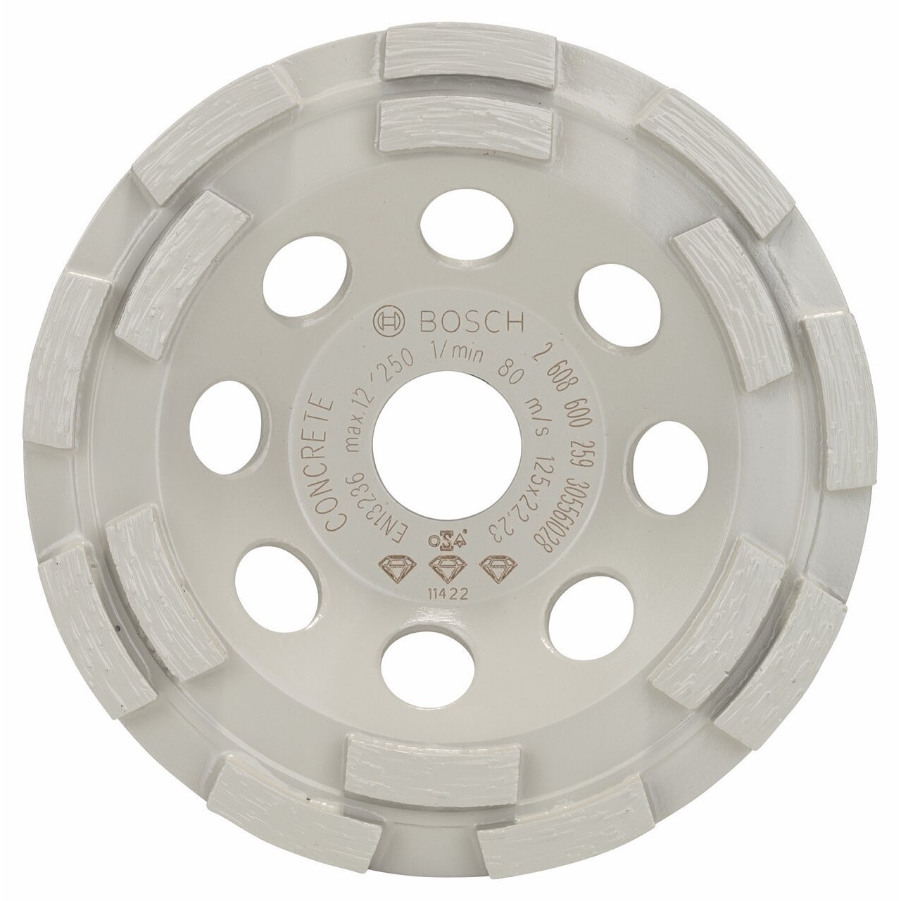 Bosch 2 608 600 259 Meule assiette diamantée 50 g/mm 125 x 22.2 x 4.8