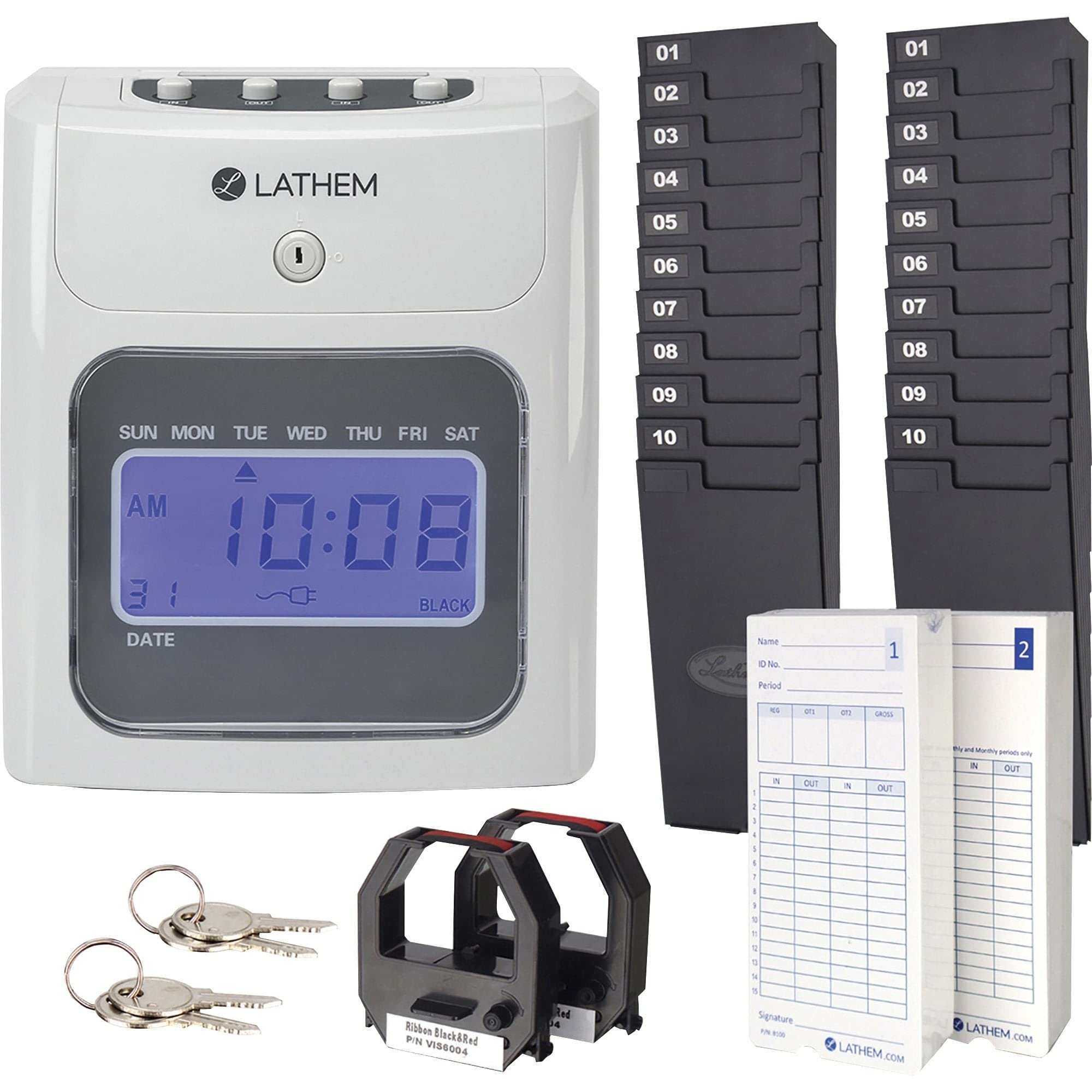 Mua 400E-KIT Top-Feed Electronic Time Clock Bundle Kit Time Clock, Gray ...