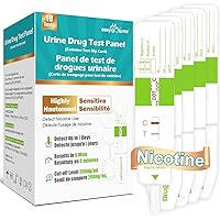 Easy@Home Cotinine Testing Kit: Instant Nicotine Screen Urine Dip Test Strips Single Panel 10 Pack, High Accuracy Cutoff Leve