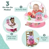 Bright Starts Disney Princess SuperSeat 3-in-1 Baby Seat Pink 6 Toys 4m-4y view 2