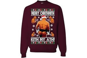 wild custom apparel Mike Tyson Merry Chrithmith Kith My Ath Funny Ugly Christmas Sweater Crewneck Sweatshirt