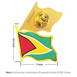 Guyana Flag Lapel Pin - Enamel Metal National Badge