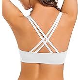 Upushall Women's Push Up Racerback Bra Front Closure Thick Padded Seamless Criss-Cross Back Underwire Bra Add Two Cup