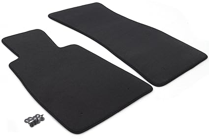 Kh Foot Velour Car Mats Quality Material 2 Pieces Black Amazon Co